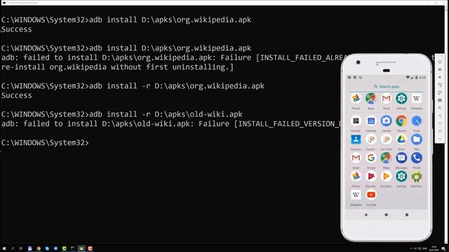 Установка приложений на Android через ADB смотреть онлайн
