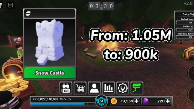 (New value's) 2 item drop and raised | Survive The Killer [ROBLOX] смотреть онлайн