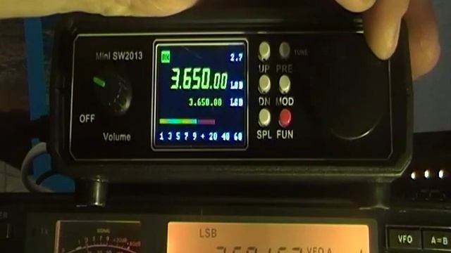 трансивер mini SW2013. приём эфира в диапазоне 80 метров вечером смотреть онлайн