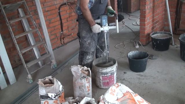 Как правильно замешать штукатурку Ceresit CT24 смотреть онлайн