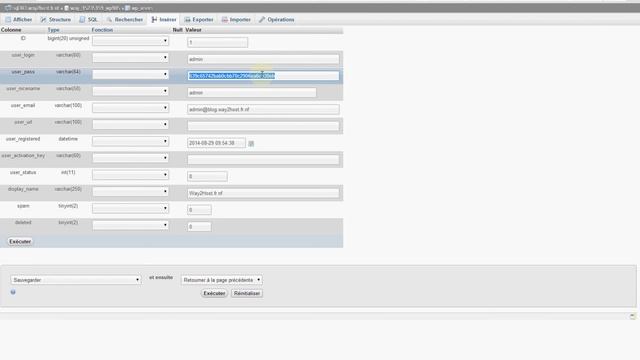 Reset wordpress account passowrd via phpmyadmin | Way2host.fr.nf смотреть онлайн