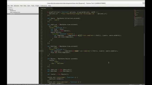 Backbone.js Tutorial - Beginners смотреть онлайн