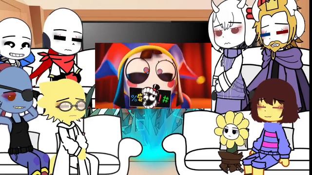 Undertale react to «The Amazing digital circus»//bad english // lazy.//non canon/cringe смотреть онлайн