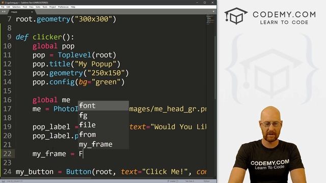 Custom Message Box Popups - Python Tkinter GUI Tutorial #123 смотреть онлайн