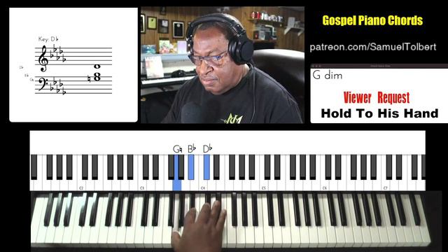 Gospel Piano Chords - Viewer Request - Hold To His Hand (with Choir Voicing) смотреть онлайн