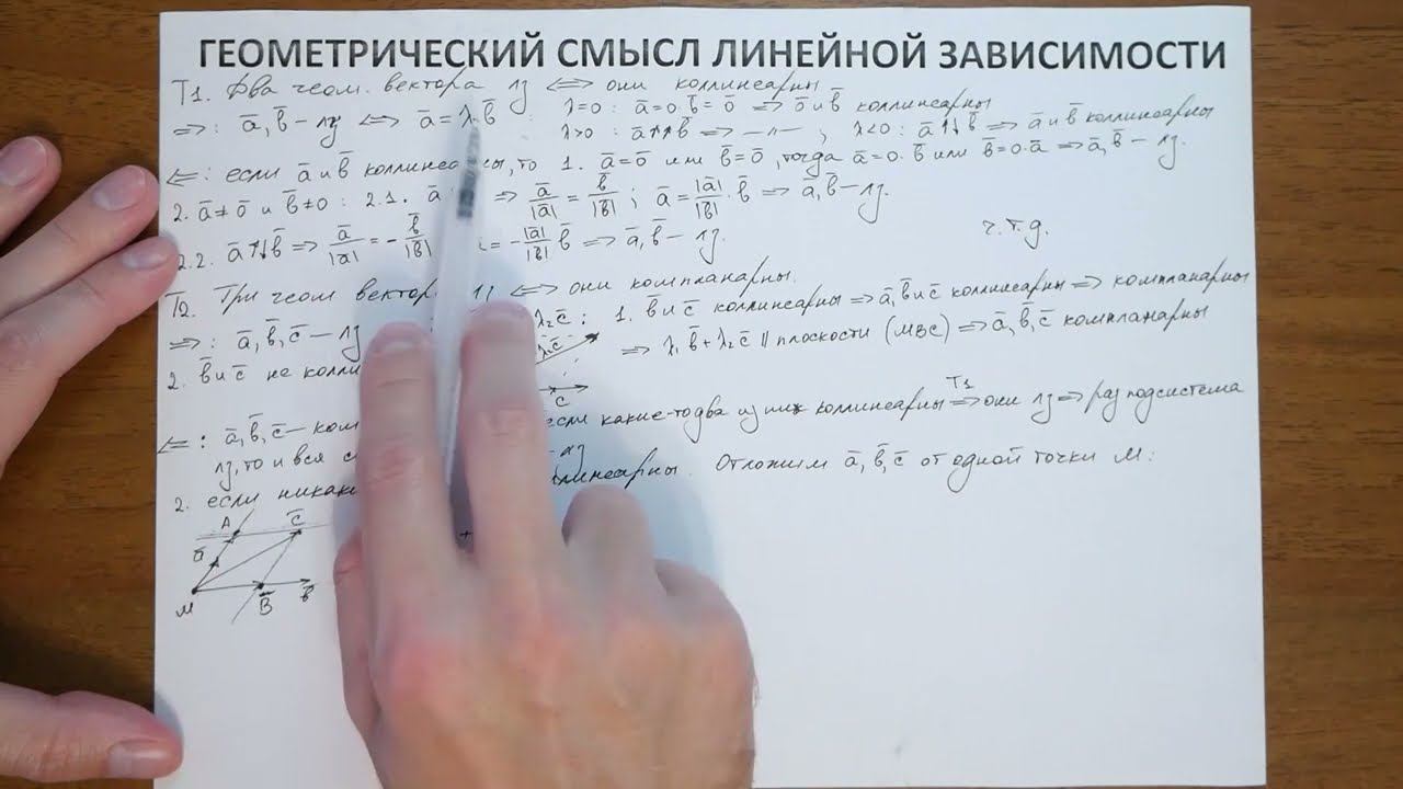 12.3. Геометрический смысл линейной зависимости смотреть онлайн