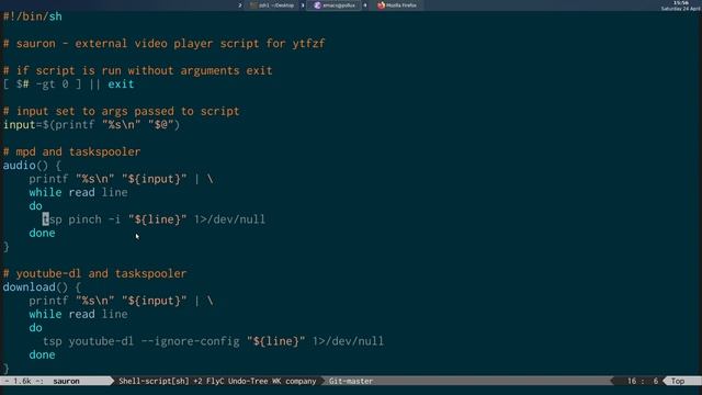 Sauron script to queue audio and video from ytfzf with taskspooler смотреть онлайн