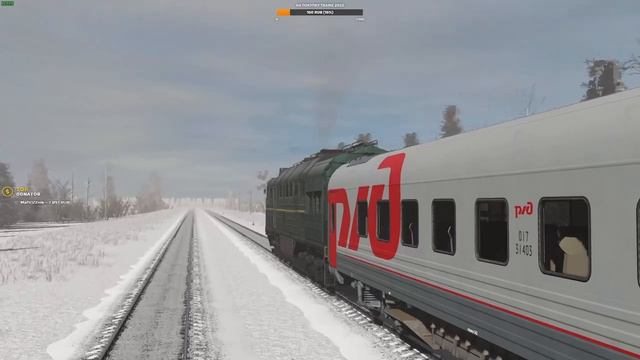 TRAINZ SIMULATOR 19 - ПРИГОРОД ДО АНДРЕЕВКИ . СМЕНА НА 2ТЭ116 - 1432. КАРТА : ЗИМНИЕ ПРОСТОРЫ V10.3