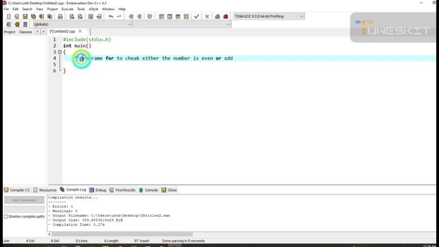 C Program to Check a Number is Odd or Even|even or odd program in c|even odd program in c| смотреть онлайн