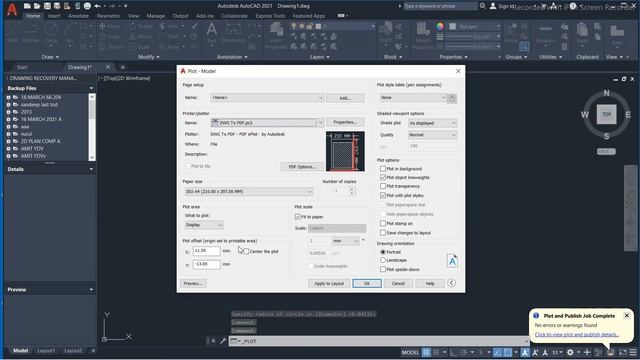 CONVERT AUTOCAD TO pdf / AUTOCAD 2021 / DWG TO PDF смотреть онлайн