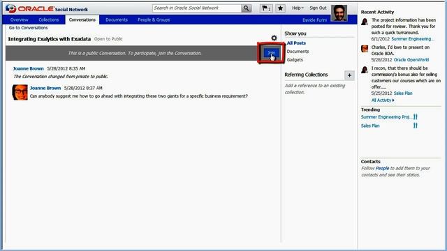 Oracle Social Network: Joining a Public Conversation смотреть онлайн