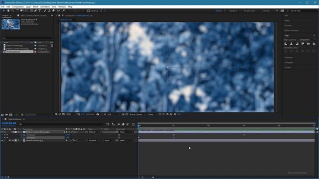 After Effects Hold Keyframe смотреть онлайн