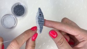 Объемный Дельфин из бисера в технике параллельное плетение. Животные Фигурки. Бисероплетение. Diy