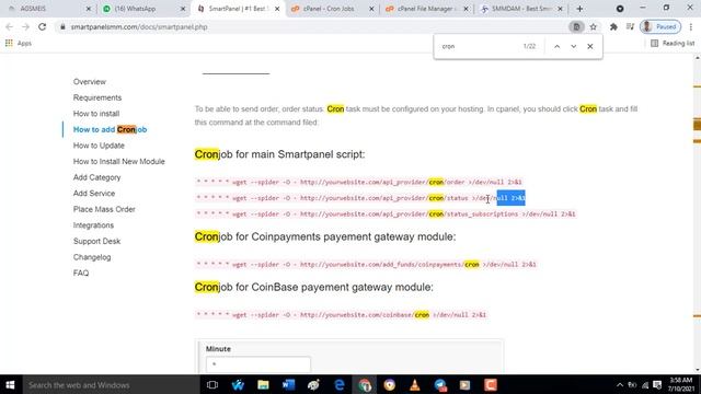 CONFIGURE Cron Jobs FOR NAMECHEAP SMM PANEL смотреть онлайн