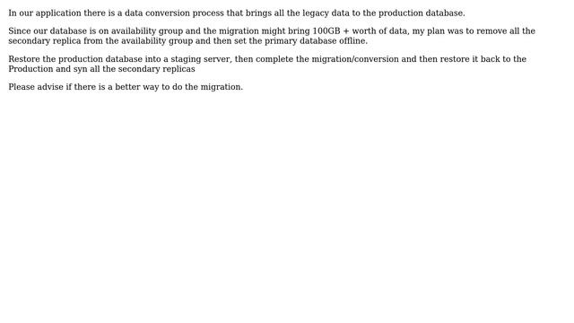Databases: Legacy data migration to Always on Availability group database смотреть онлайн