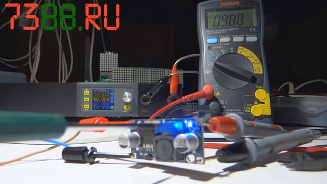 Понижающий модуль питания LM2596S смотреть онлайн