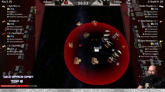 X-Wing - WILD SPACE OPEN - Top 8 | Kes S. vs Scott H. смотреть онлайн