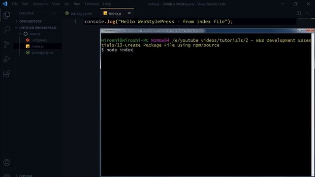 How to Execute a JavaScript File by using NPM смотреть онлайн