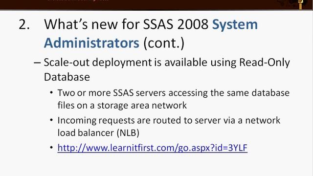 New Features in SQL Server 2008 Analysis Services смотреть онлайн