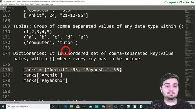 Data Types + Mutable vs Immutable | Part [6-7/10] Chapter 1 | CBSE Class 12 CS/IP смотреть онлайн