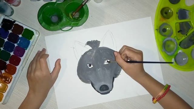 КАК НАРИСОВАТЬ СОБАКУ,РИСУЕМ СОБАКУ ГУАШЬЮ. смотреть онлайн