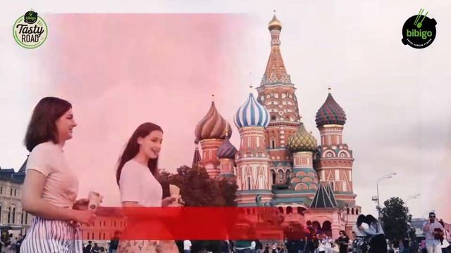 Tasty road in Moscow Pop up cafe CJ Bibigo Прогулка по Москве смотреть онлайн