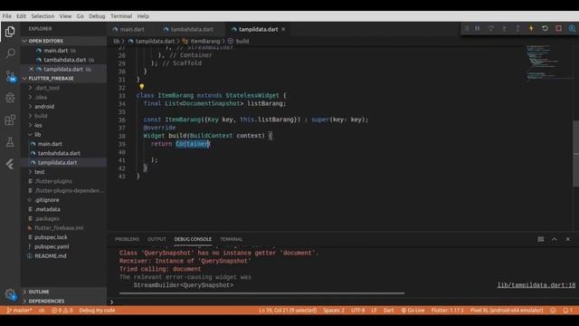 CRUD Flutter Firebase | Cara Menampilkan Data | Read Data смотреть онлайн
