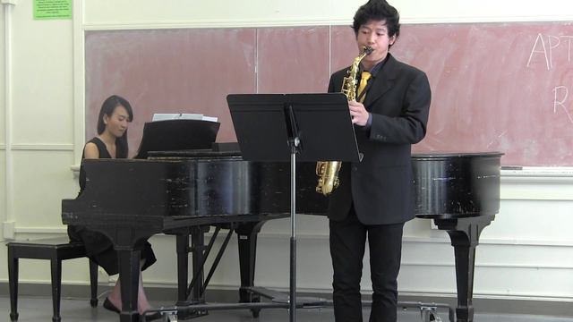 "Aria pour Saxophone alto et piano" by Eugène Bozza, performed by Shangyu Hsu and Hana Mizuta смотреть онлайн