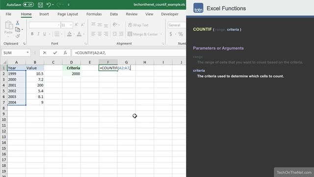 How to use the COUNTIF function in Excel смотреть онлайн