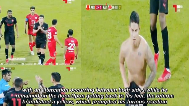 James Rodriguez loses mind chasing referee as fans accuse him of ‘deliberate’ red card смотреть онлайн