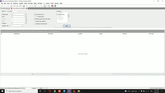 How To Update Stock Month Balance 如何更新每月库存 | SQL Accounting смотреть онлайн