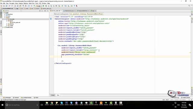 Android Studio Tutorial - Password EditText смотреть онлайн