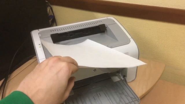 Принтер HP 1102 тестовая страница