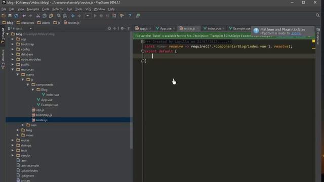 【Vuej 2.3 Laravel 5.4.3】Starting a new project part 1 смотреть онлайн