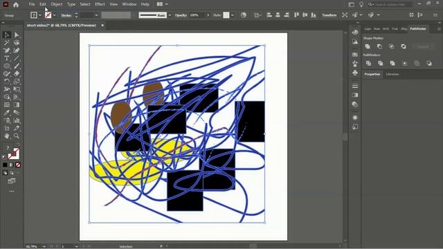 How To Use Crop Tool Pathfinder in Adobe Illustrator смотреть онлайн