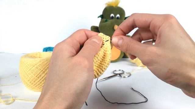 Динозавр крючком. Мастер класс. Crochet dino, crochet toys. (1 Урок. Голова, тело) смотреть онлайн