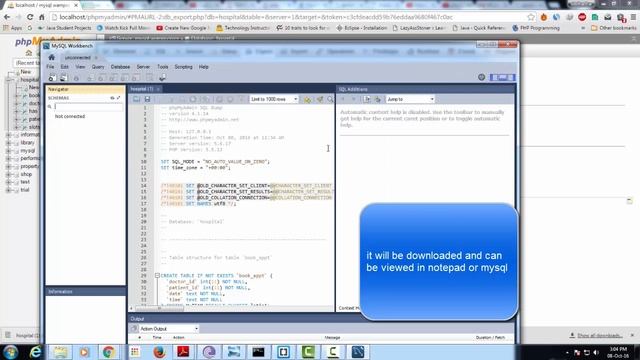 Exporting and importing database to sql server phpmyadmin смотреть онлайн