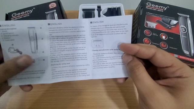 GEEMY GM-6050 Zero Cutting | Professional Cordless Hair Trimmer Unboxing смотреть онлайн