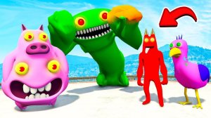 СЕМЬЯ НАБНАБ СПАСАЕТ БАНБАН БРАТА в ГТА 5 МОДЫ! НАБНАБ ОБЗОР МОДА в GTA 5 ВИДЕО BanBan MODS