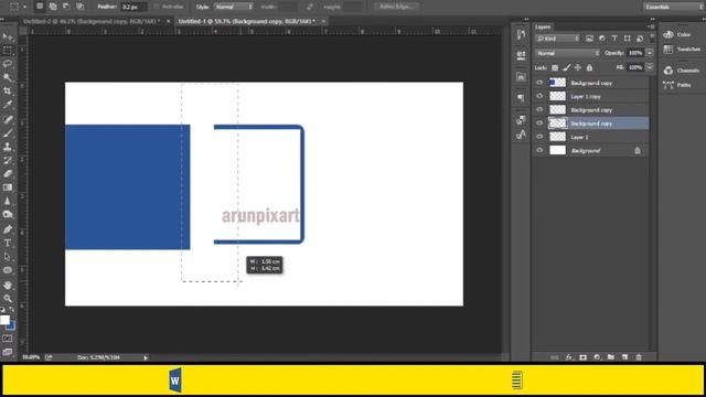 Create logo of MS word in Photoshop | Adobe photoshop beginner tutorial | ArunPixart смотреть онлайн
