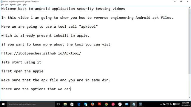 Reverse Engineering Android APK files смотреть онлайн