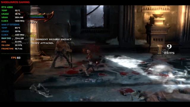God of War 3 RPCS 3 | RTX 4060 | i7 13700HX смотреть онлайн