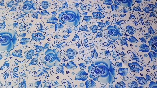 Купить ткань Гжель по всей России смотреть онлайн