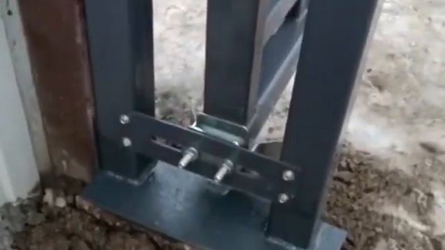 Откатные ворота из профлиста с калиткой смотреть онлайн