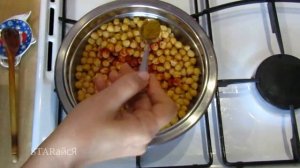 Нут. Жареный нут - отличная закуска к пиву...