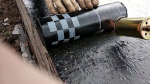 13. Наплавление стеклоизола ,гидроизоляция