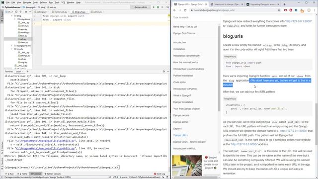 Python - Introduction to Django - DjangoGirls смотреть онлайн
