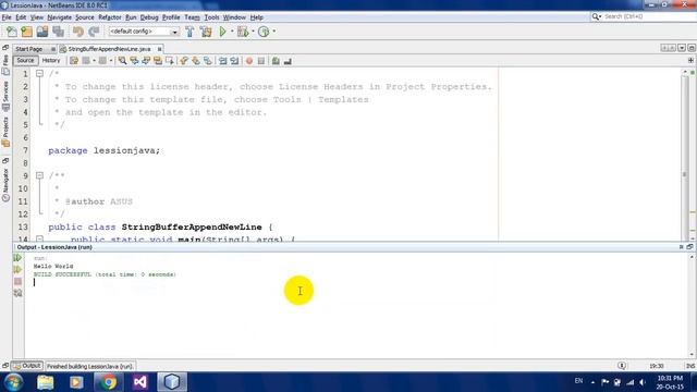 Java StringBuffer append new line in Java Netbeans смотреть онлайн