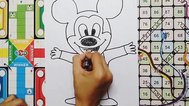 Learn to draw Mickey mouse. #drawing смотреть онлайн