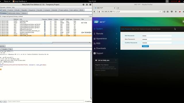 WDTV Live SMP Release 2.03.20 (and earlier) Remote Password Reset Exploit смотреть онлайн